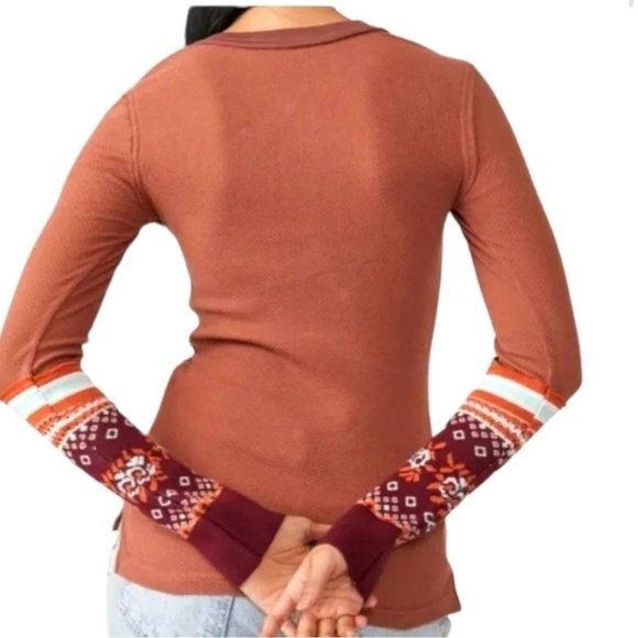 Free People Mikah Layering Cuff Top in Autumn Combo - Size Medium - Picture 4 of 7